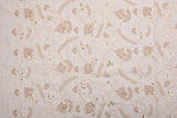 Jacobean Vine Linen Cotton Sequin Embroidered Fabric – Artisan Floral Embroidery Natural Fabric - G.k Fashion Fabrics