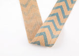 Jute Hemp Print Ribbon - 60mm Burlap Ribbon - G.k Fashion Fabrics