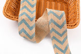 Jute Hemp Print Ribbon - 60mm Burlap Ribbon - G.k Fashion Fabrics