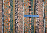 Linen Bamboo Digital Print Fabric – Safari Soul Multi-Stripe Collection - 7984 - G.k Fashion Fabrics