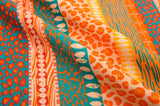 Linen Bamboo Digital Print Fabric – Safari Soul Multi-Stripe Collection - 7984 - G.k Fashion Fabrics