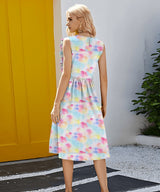 Linen Bamboo Natural Fabric Aurora Mist Pattern - 5485 - G.k Fashion Fabrics