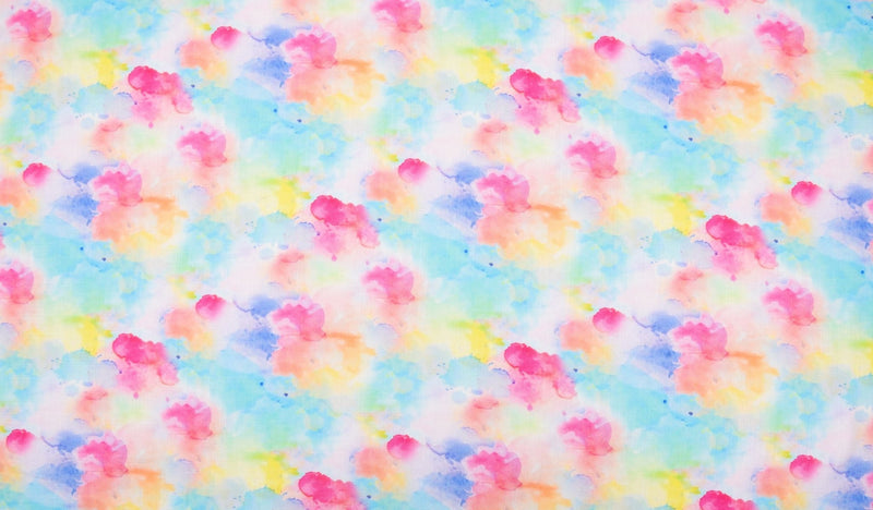 Linen Bamboo Natural Fabric Aurora Mist Pattern - 5485 - G.k Fashion Fabrics