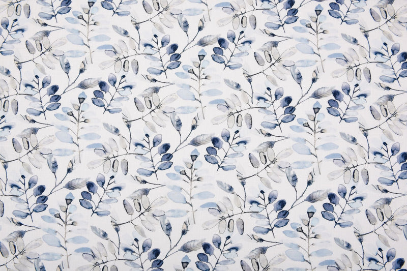 Linen Bamboo Natural Fabric Palmwater Leaf Pattern - 5487 - G.k Fashion Fabrics