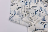 Linen Bamboo Natural Fabric Palmwater Leaf Pattern - 5487 - G.k Fashion Fabrics