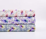 Linen Bamboo Natural Fabric Pastel Poppies Pattern - 5488 - G.k Fashion Fabrics