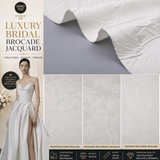 Luxury Bridal Brocade Jacquard Fabric – Structured Matte Wedding Dress & Couture Fabric - 8137 - G.k Fashion Fabrics