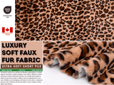 Luxury Soft Faux Fur Safari Print Fabric - G.k Fashion Fabrics