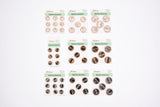 Luxury Two-Tone Rim Resin Buttons - 19 - G.k Fashion Fabrics