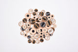 Luxury Two-Tone Rim Resin Buttons - 19 - G.k Fashion Fabrics