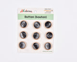 Luxury Two-Tone Rim Resin Buttons - 19 - G.k Fashion Fabrics