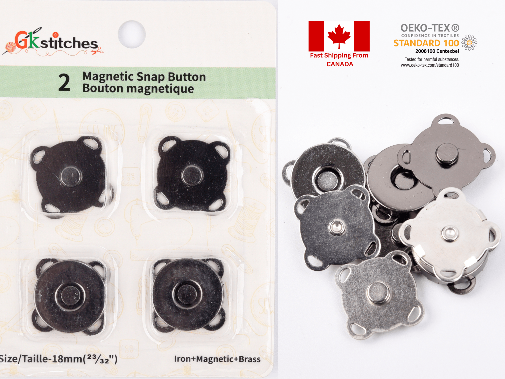 Magnetic Snap Buttons – G.k Fashion Fabrics