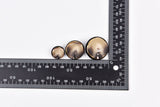 Marble Effect Shank Buttons with Gold Rim Button - 49 - G.k Fashion Fabrics
