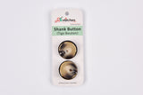 Marble Effect Shank Buttons with Gold Rim Button - 49 - G.k Fashion Fabrics