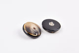 Marble Effect Shank Buttons with Gold Rim Button - 49 - G.k Fashion Fabrics