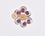 Marbled Purple Pearl Effect Buttons -5/2 - G.k Fashion Fabrics