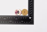 Marbled Purple Pearl Effect Buttons -5/2 - G.k Fashion Fabrics