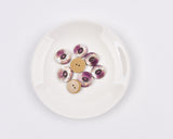 Marbled Purple Pearl Effect Buttons -5/2 - G.k Fashion Fabrics