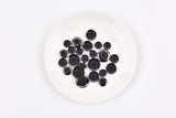 Matte Black Buttons with Gloss Metal Rim - 48 - G.k Fashion Fabrics