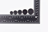 Matte Black Tailoring Buttons with Metallic Rim - 46 - G.k Fashion Fabrics