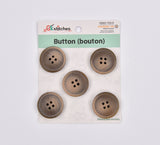 Matte Finish Classic Sewing Buttons - 35 - G.k Fashion Fabrics