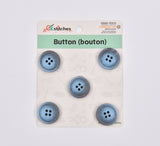 Matte Finish Classic Sewing Buttons - 35 - G.k Fashion Fabrics