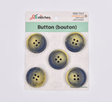 Matte Finish Classic Sewing Buttons - 35 - G.k Fashion Fabrics