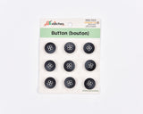Matte Wood-Style Resin 4-Hole Buttons- 18 - G.k Fashion Fabrics