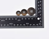 Matte Wood-Style Resin 4-Hole Buttons- 18 - G.k Fashion Fabrics