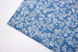 Miniature Roses Print - Washed Cotton Denim Chambray Fabric-20997 - G.k Fashion Fabrics