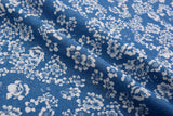 Miniature Roses Print - Washed Cotton Denim Chambray Fabric-20997 - G.k Fashion Fabrics