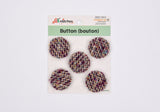 Multicolor Tweed Shank Buttons -12 - G.k Fashion Fabrics