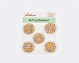 Multicolor Tweed Shank Buttons -12 - G.k Fashion Fabrics