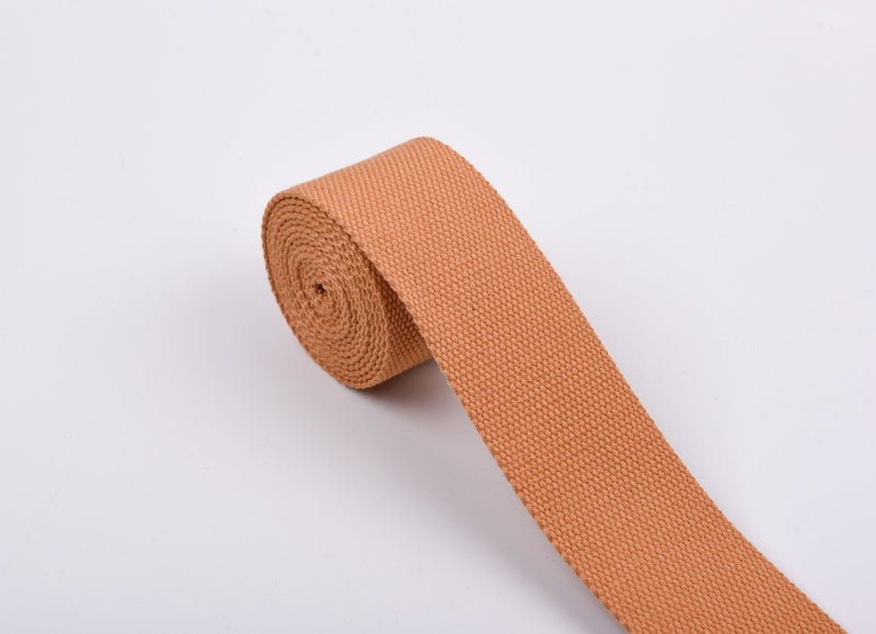 Natural Cotton Canvas Webbing 50mm ( 5cm ) wide , Selling by half yard - G.k Fashion Fabrics