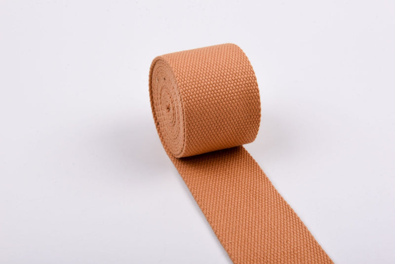 Natural Cotton Canvas Webbing 50mm ( 5cm ) wide , Selling by half yard - G.k Fashion Fabrics