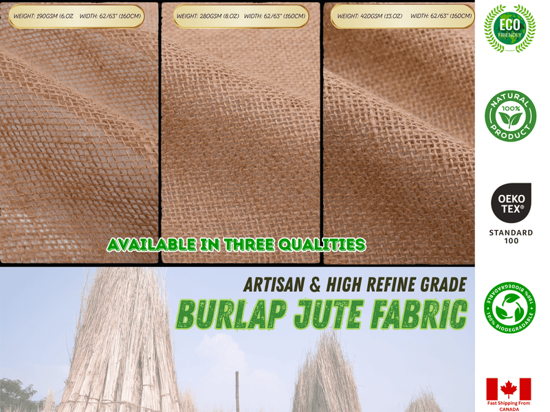 Natural Jute Burlap Hemp Fabric - G.k Fashion Fabrics