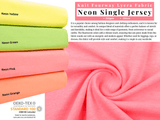 Neon Knit Fourway Single Jersey Lycra Fabric - G.k Fashion Fabrics