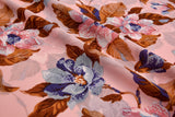 Orchid Opulence Chiffon Georgette Digital Print Fabric - #168 - G.k Fashion Fabrics