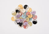 Pastel Half-Clear Buttons - 32 - G.k Fashion Fabrics