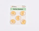 Pastel Half-Clear Buttons - 32 - G.k Fashion Fabrics