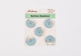 Pastel Half-Clear Buttons - 32 - G.k Fashion Fabrics