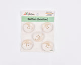 Pastel Half-Clear Buttons - 32 - G.k Fashion Fabrics
