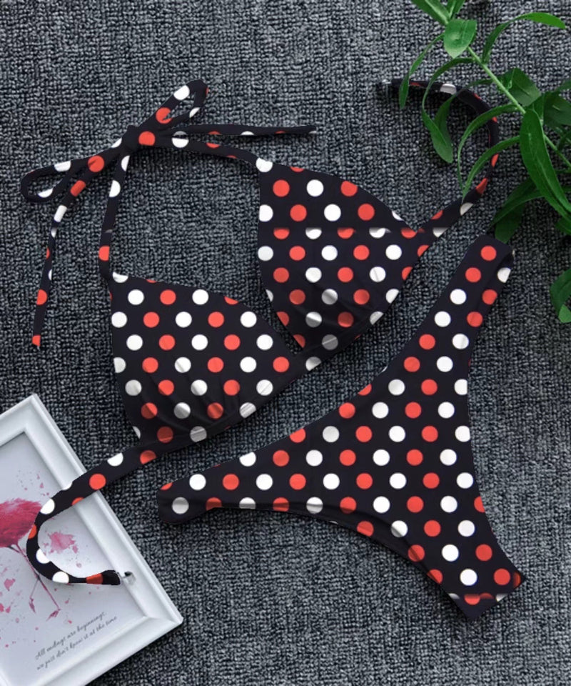 Polka Dots Print Nylon Swimwear Fabric - G.k Fashion Fabrics