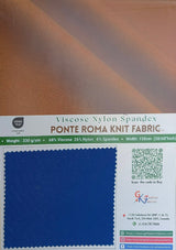 Ponte Roma Knit Fabric Viscose Nylon Spandex Stretch Fabric - 6657 - G.k Fashion Fabrics