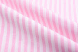 Premium Linen Cotton Candy Stripe Fabric -7945 - G.k Fashion Fabrics