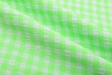 Premium Medium Seersucker Gingham Check Fabric – 8152 - G.k Fashion Fabrics