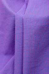 Premium Micro Seersucker Gingham Check Fabric -8153 - G.k Fashion Fabrics