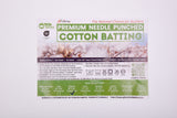 Premium Needle Punched Cotton Batting – Low Loft 3mm (Traditional 1/8") - G.k Fashion Fabrics