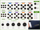 Prestige 4 - Hole Buttons with Contrast Rim - 3 - G.k Fashion Fabrics