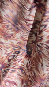 23 Momme Stretch Bamboo Silk Blend Fabric – Kaleidoscope Floral Watercolor Print - 7247